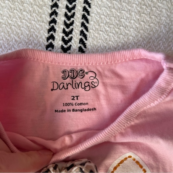 DDG Darling | pink top: long sleeve | 2T Cat top - Picture 3 of 5